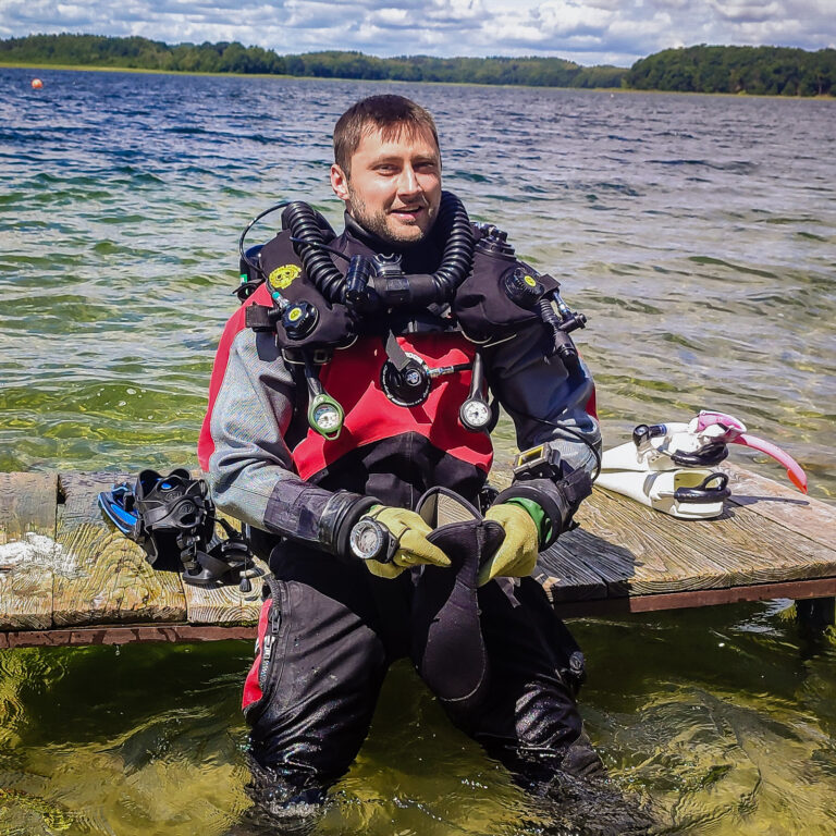Marcin (Stachu). Divemaster. Centrum Nurkowe Daj Nura, Szczecin